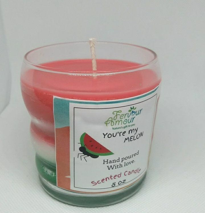 8oz Melon Scented Candle