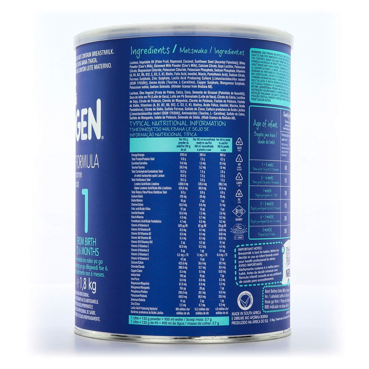 NESTLE LACTOGEN 1 900G