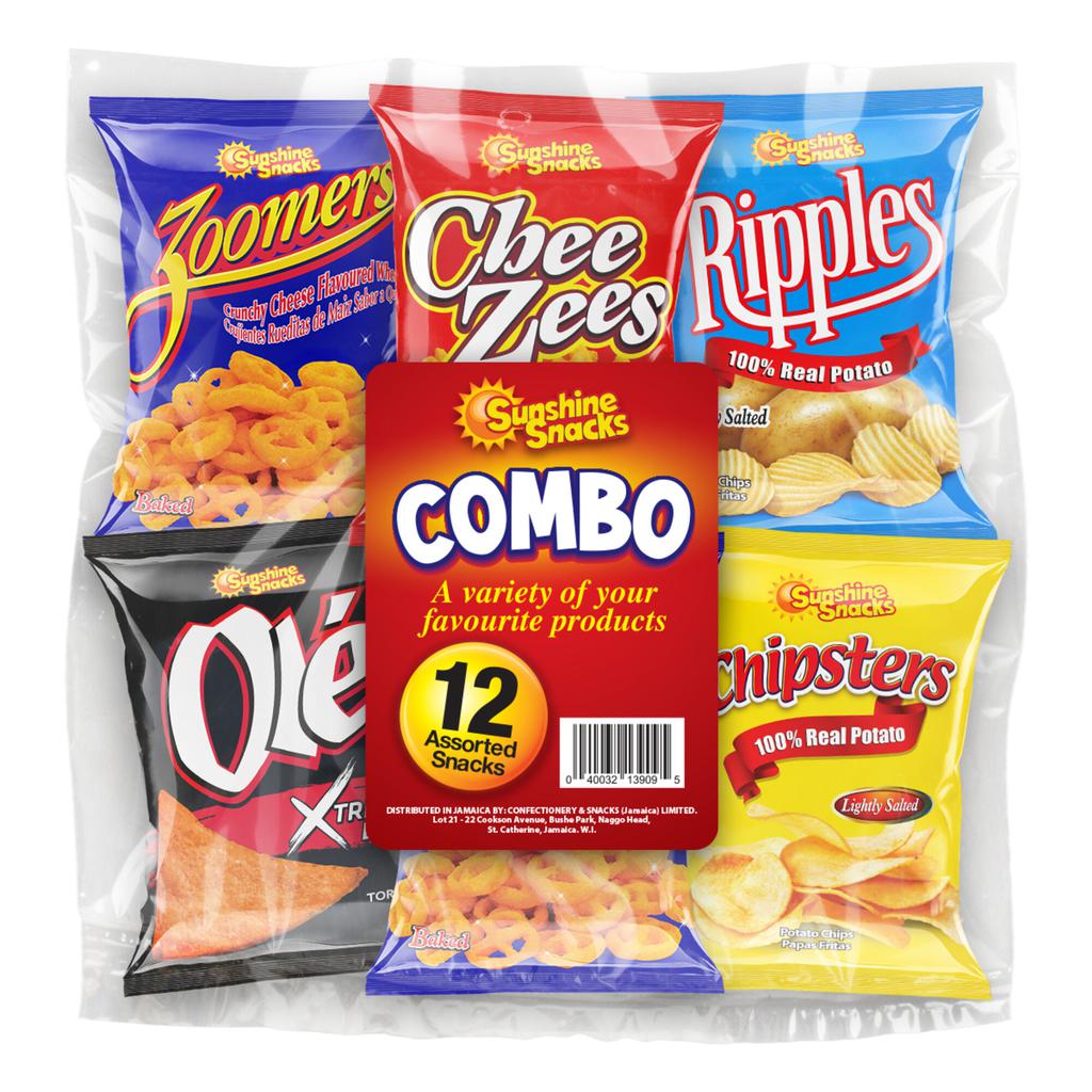 Sunshine Snacks Combo Pack / 12 Units