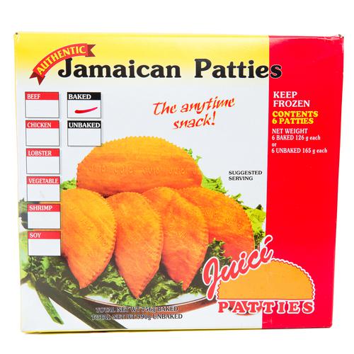 Juici Jamaican Patties - Box of 6 - Sweet Jamaica Shopping