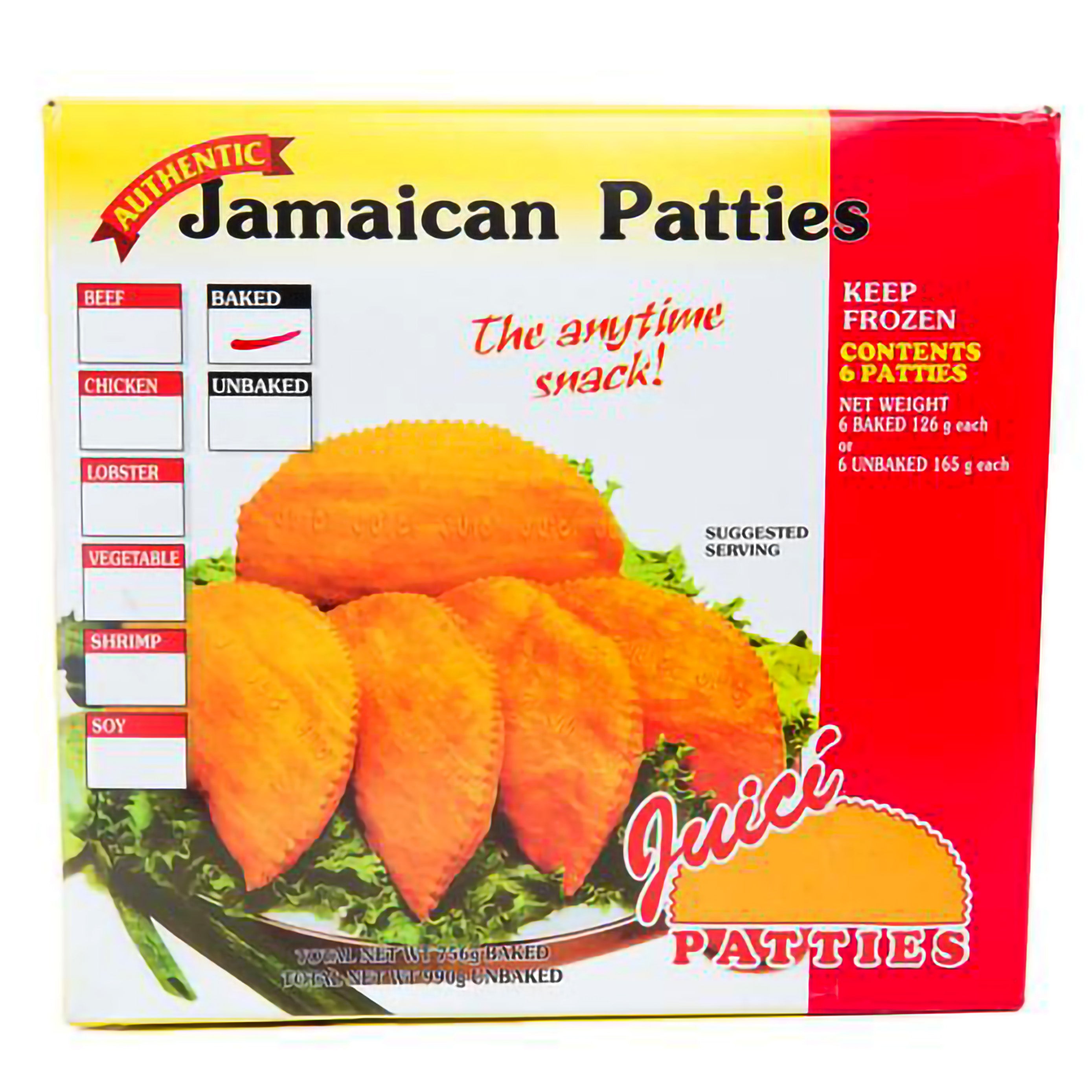 Juici Jamaican Patties - Box of 6