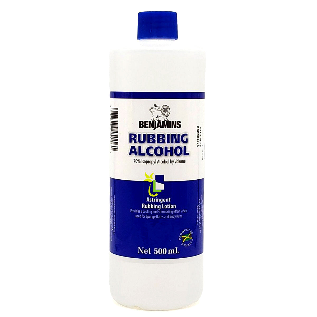 BENJAMINS RUBBING ALCOHOL 500ML - Sweet Jamaica Shopping