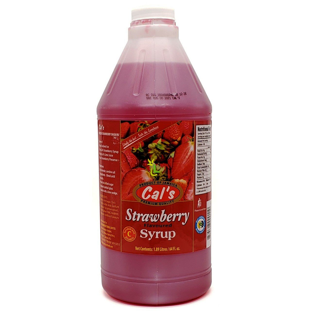 Cals Syrup 1.89 litres - Sweet Jamaica Shopping