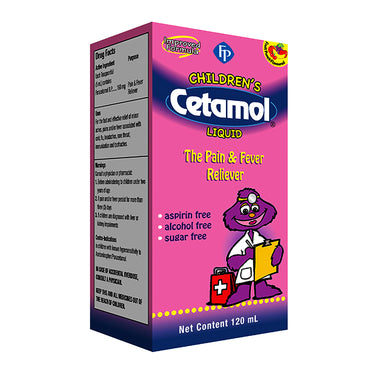 Children’s Cetamol Liquid - 120 ml - Sweet Jamaica Shopping