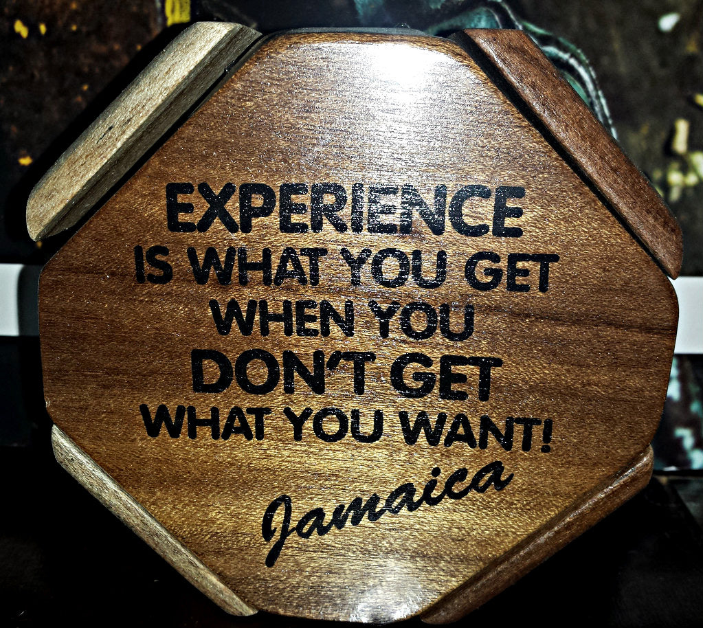 Coaster with words