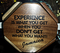 Coaster with words