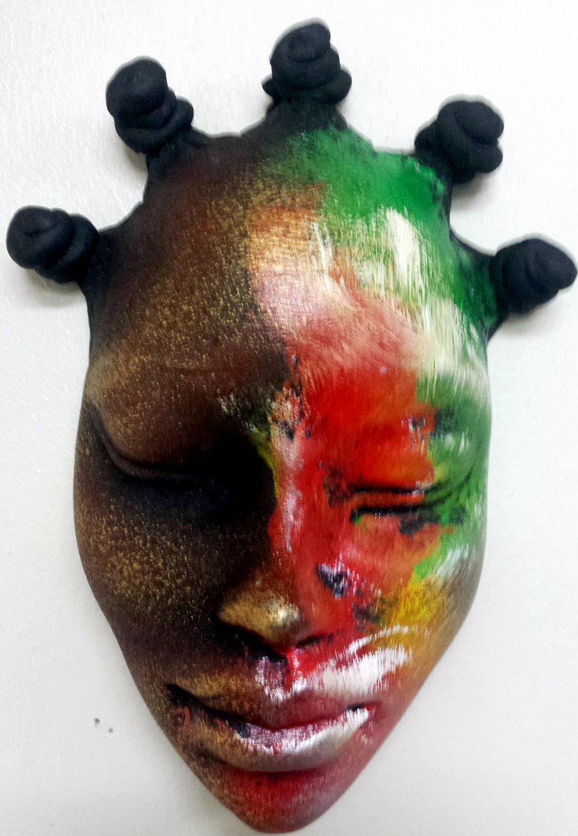 Med Nubian bump head Mask