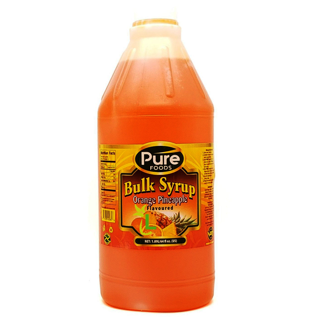 Pure bulk Syrup 1.89 litres - Sweet Jamaica Shopping