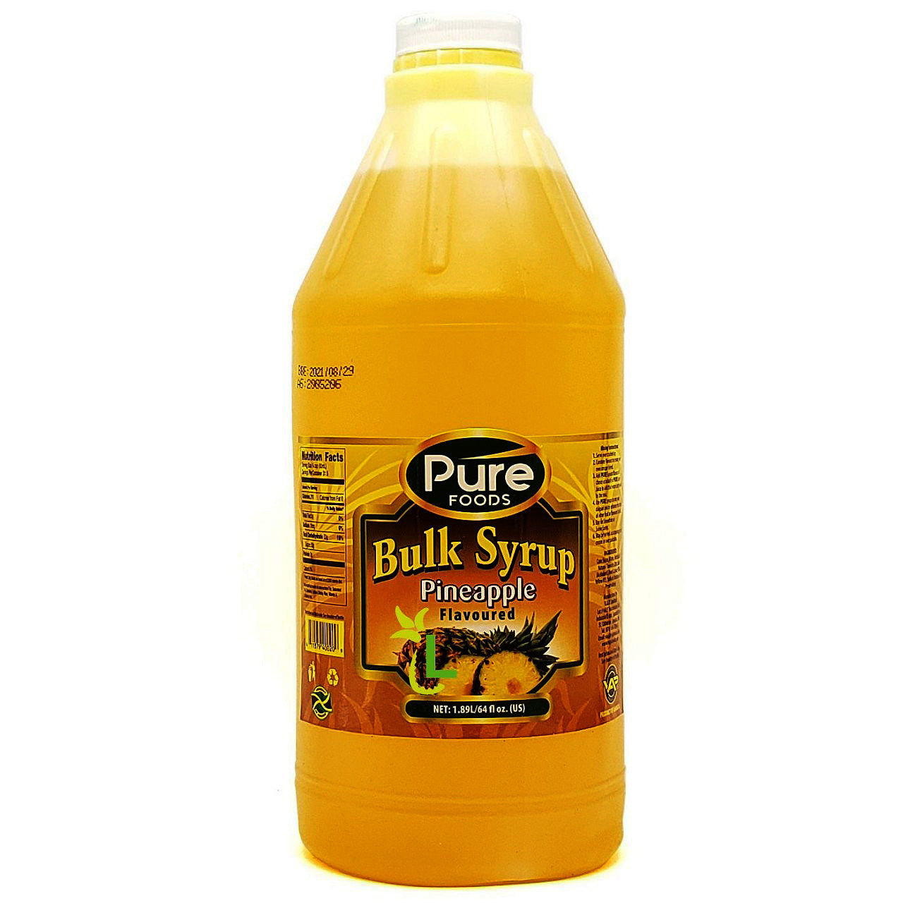 Pure Simple Syrup Pure bulk Syrup 1.89 litres