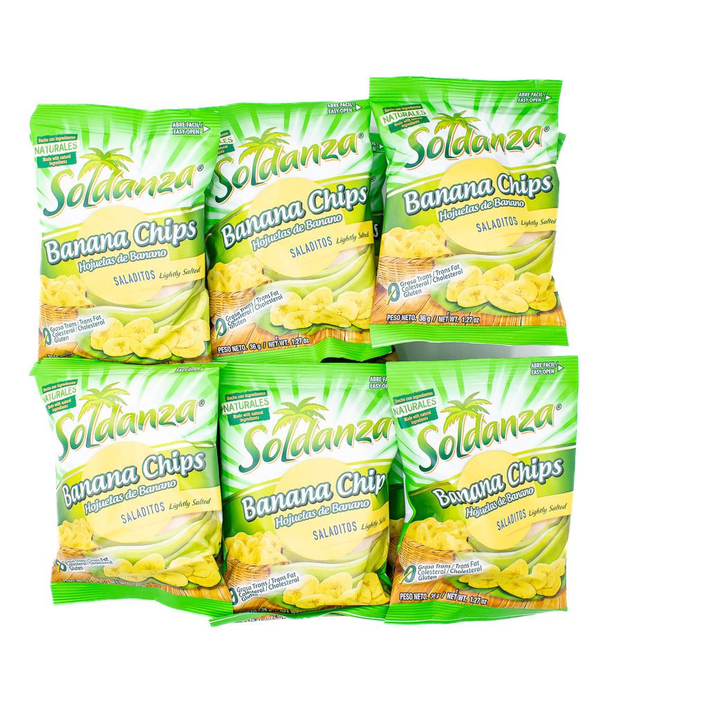 Soldanza Salted Banana Chips 12 Units