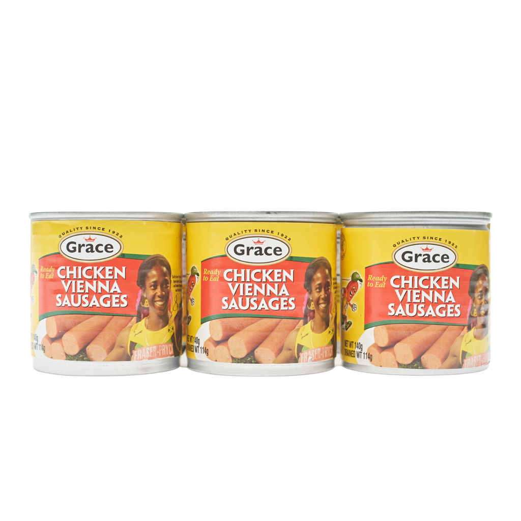 GRACE CHICKEN VIENNA SAUSAGE 140G set of 3