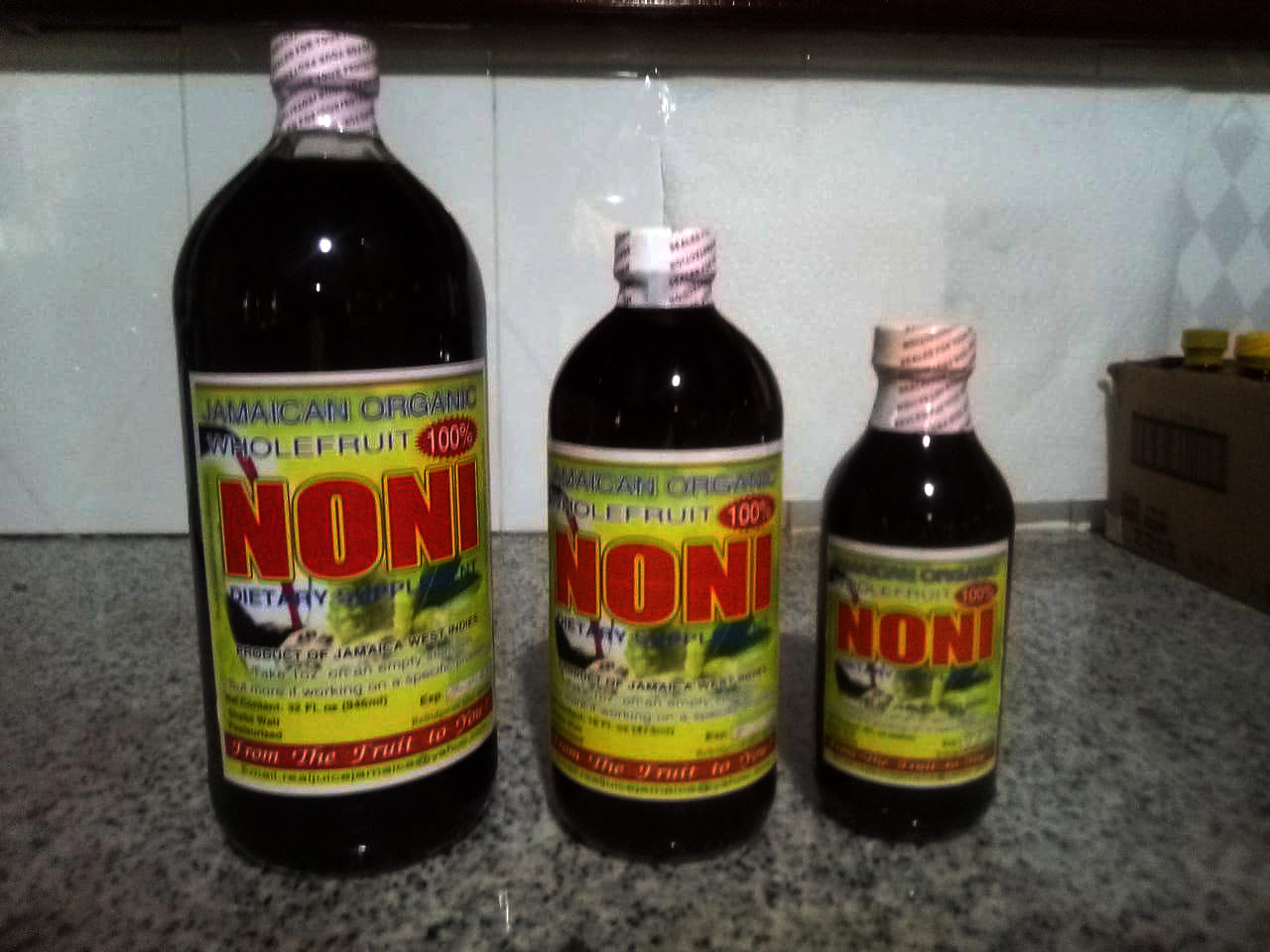 Jamaican Organic Noni  Juice (whole fruit) 16 oz