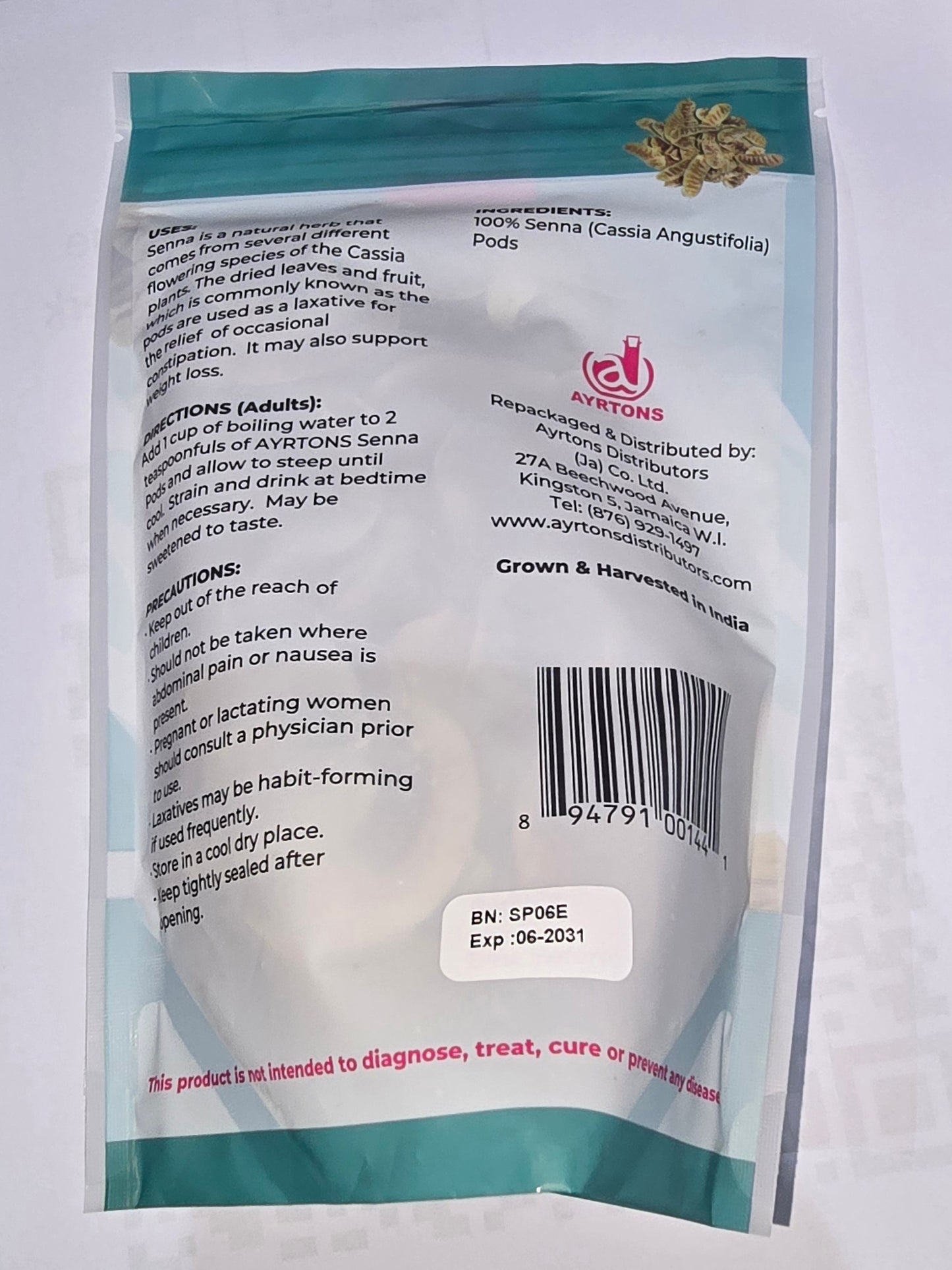 Ayrtons 56g Senna Pods Laxative
