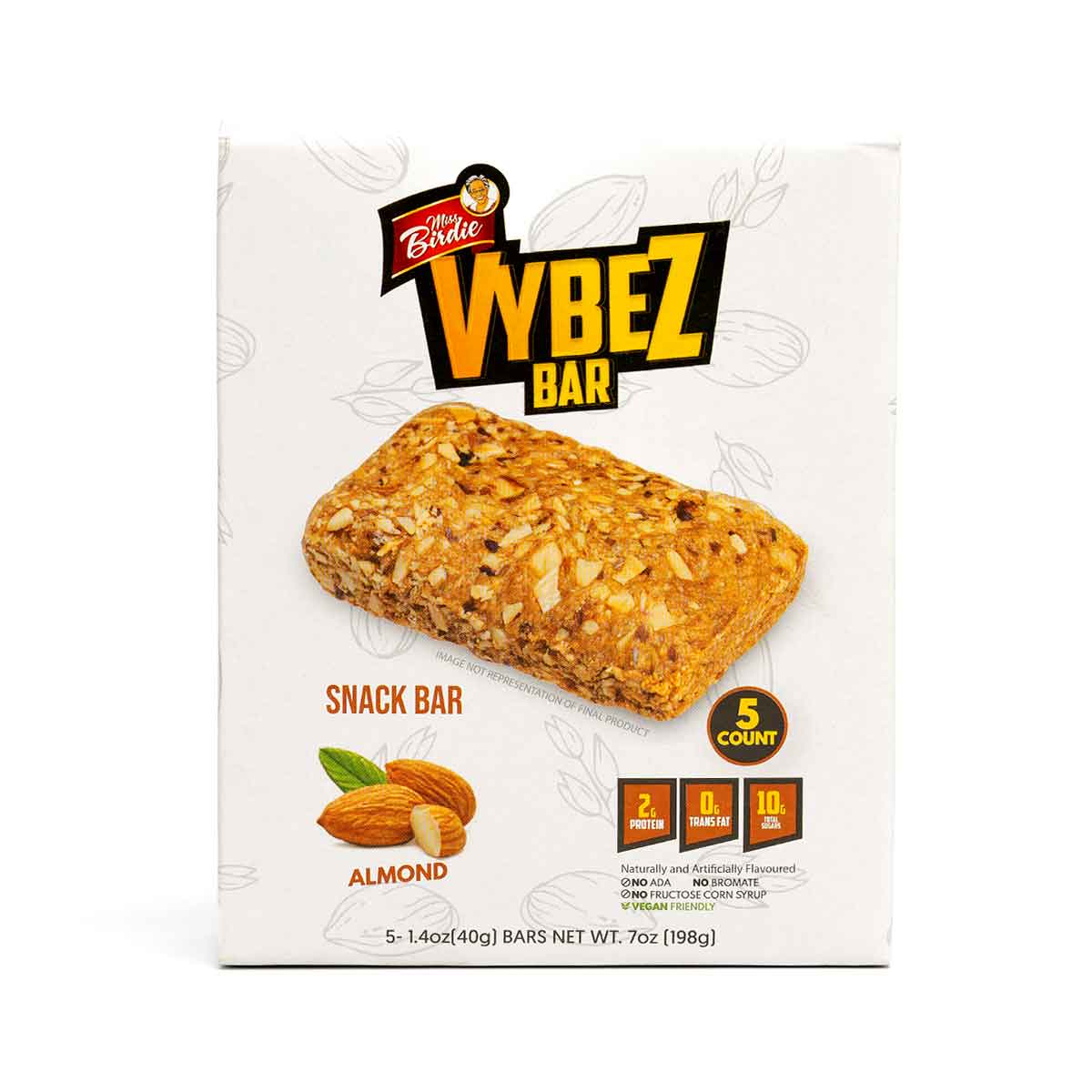 Miss Birdie Vybez Bar 5CT, 198g - Sweet Jamaica Shopping