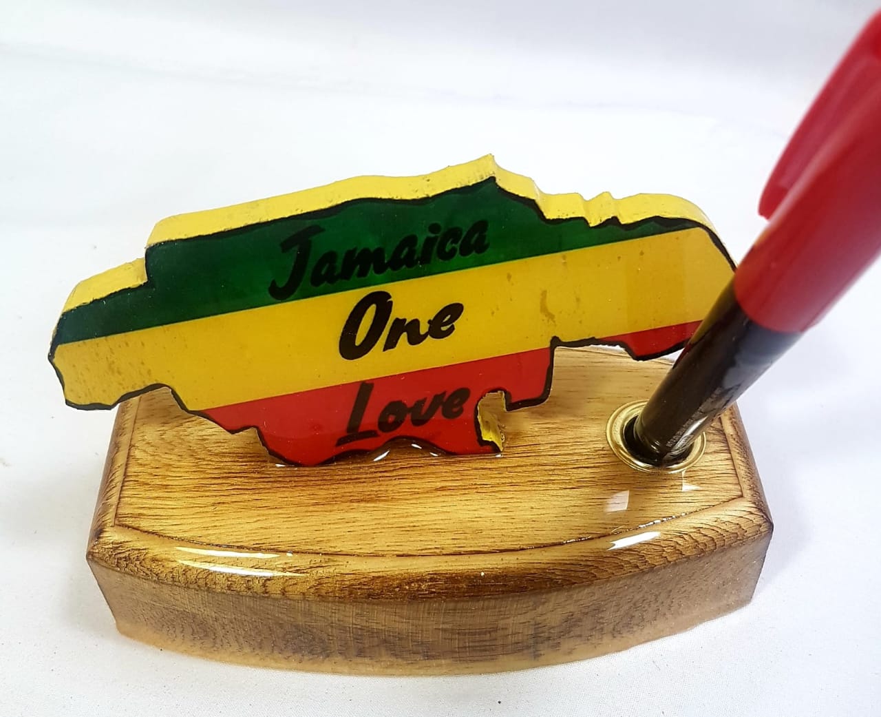 Map shape upright pen holder - Sweet Jamaica Shopping