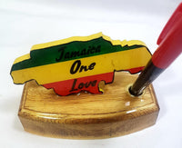 Map shape upright pen holder - Sweet Jamaica Shopping