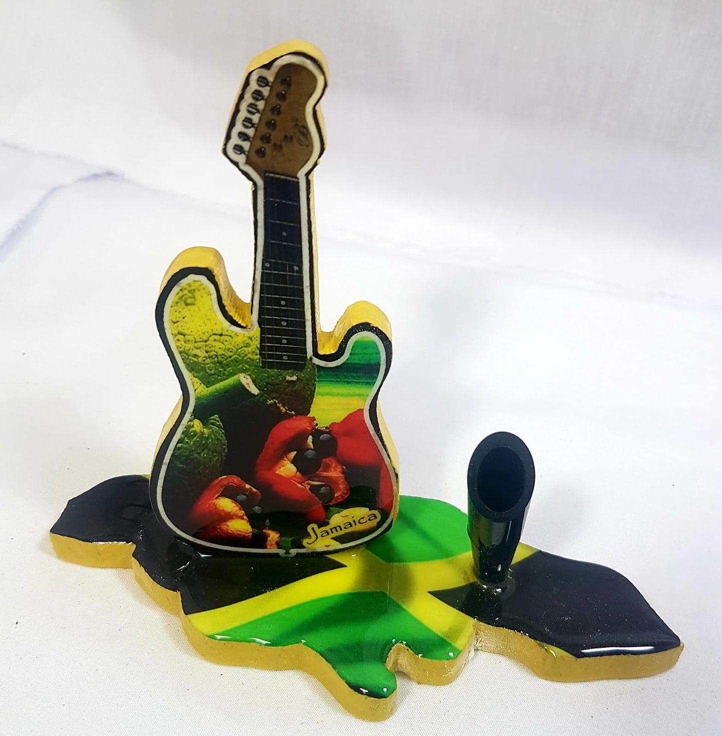 Upright Guitar pen holder - Sweet Jamaica Shopping