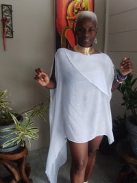 WHITE TRIANGLE kaftan