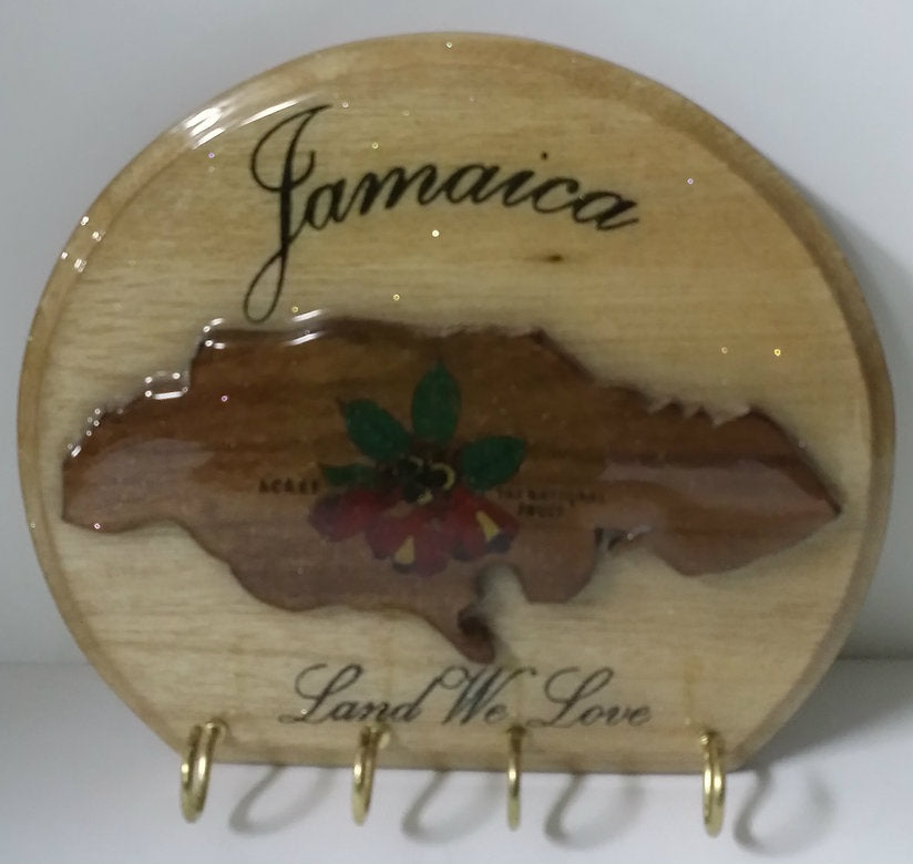 Round shape Jamaica key holder