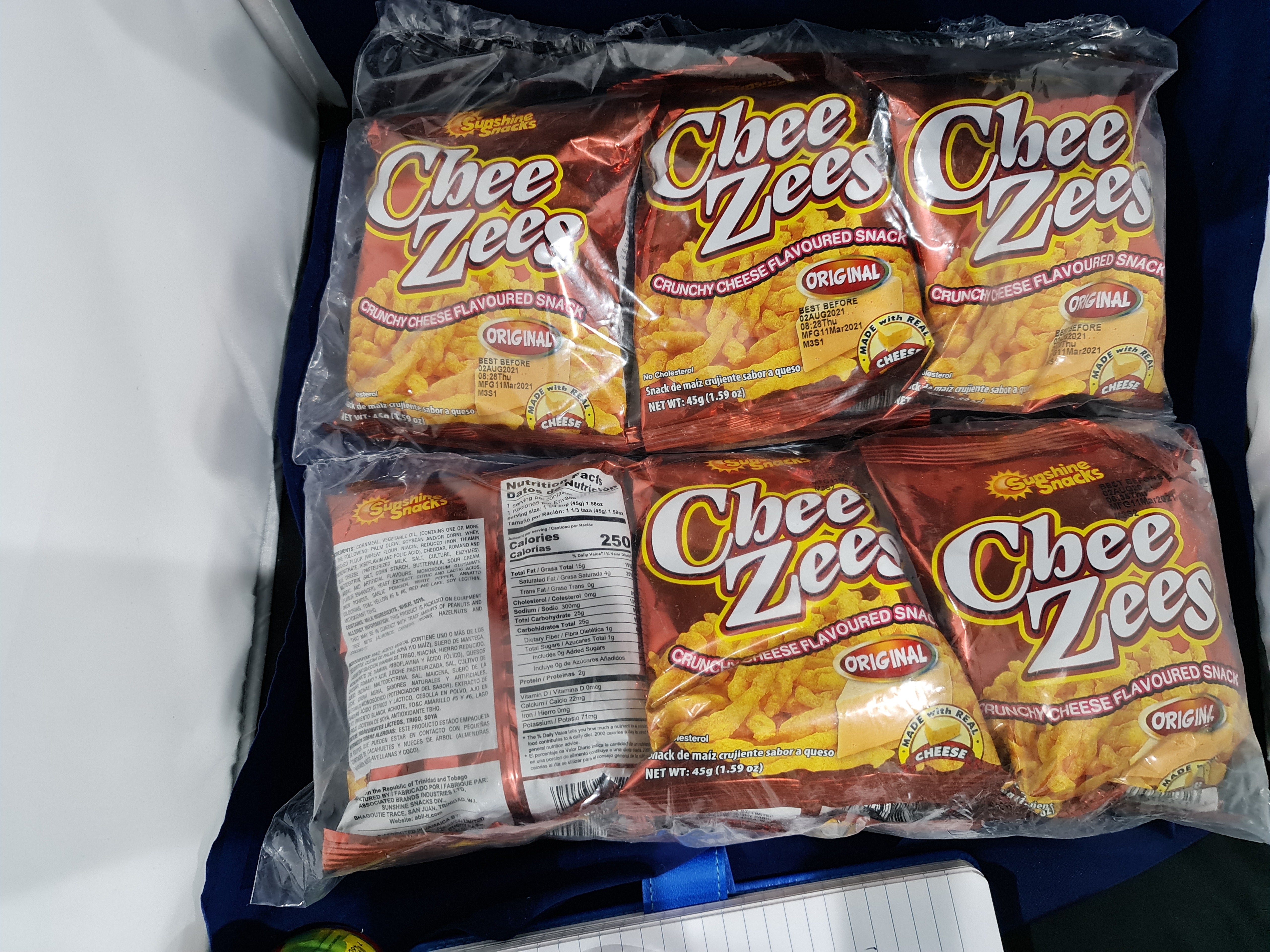 Chee Xees Sunshine Snacks Chee Zees 18 Units
