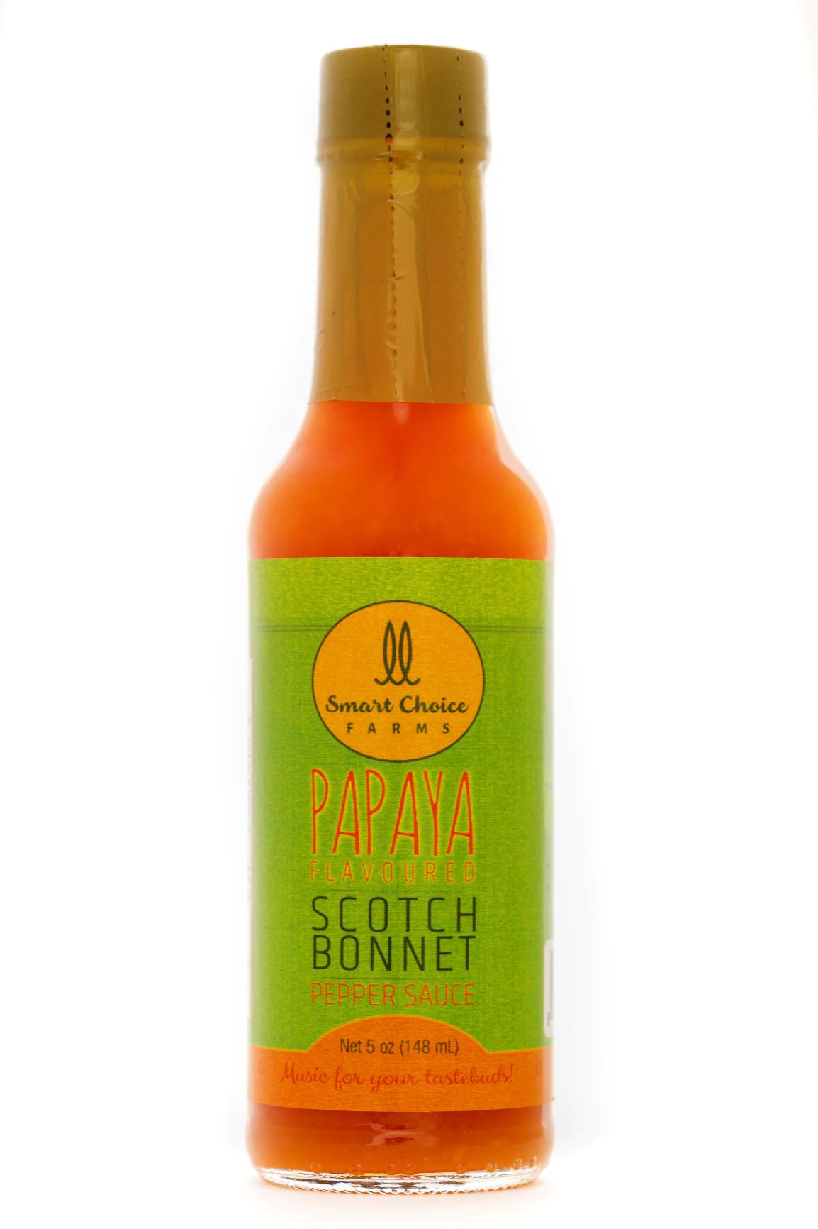 5 OZ / 150 ML - PAPAYA FLAVORED SCOTCH BONNET PEPPER SAUCE