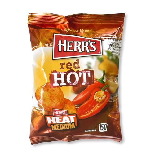 Herr's Red Hot P/Chips 12 units – Sweet Jamaica Shopping
