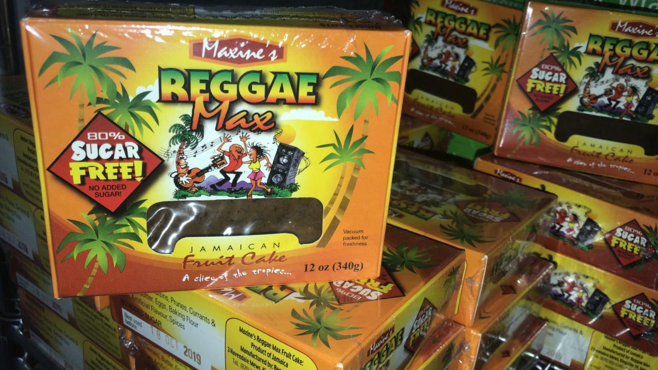   REGGAE MAX JAMAICA  FRUIT CAKE (Sugar free) 12 OZ