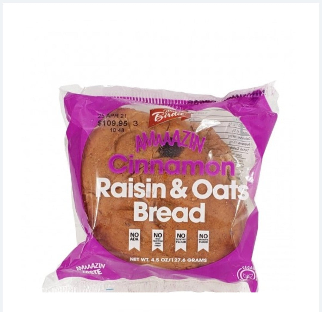 Miss Birdie cinnamon  Raisin Oat bread  set of 3  