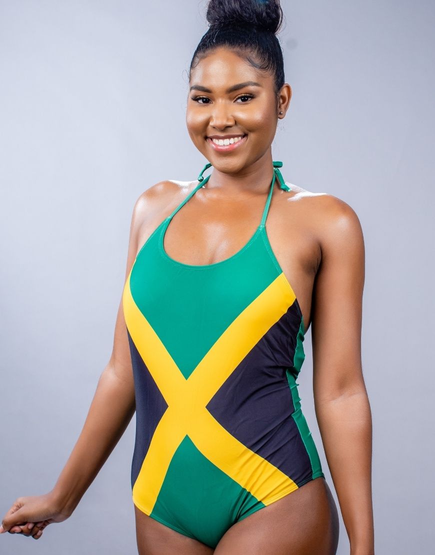 JAMAICA BRANDED BIKINI SWIMSUIT SET- JA