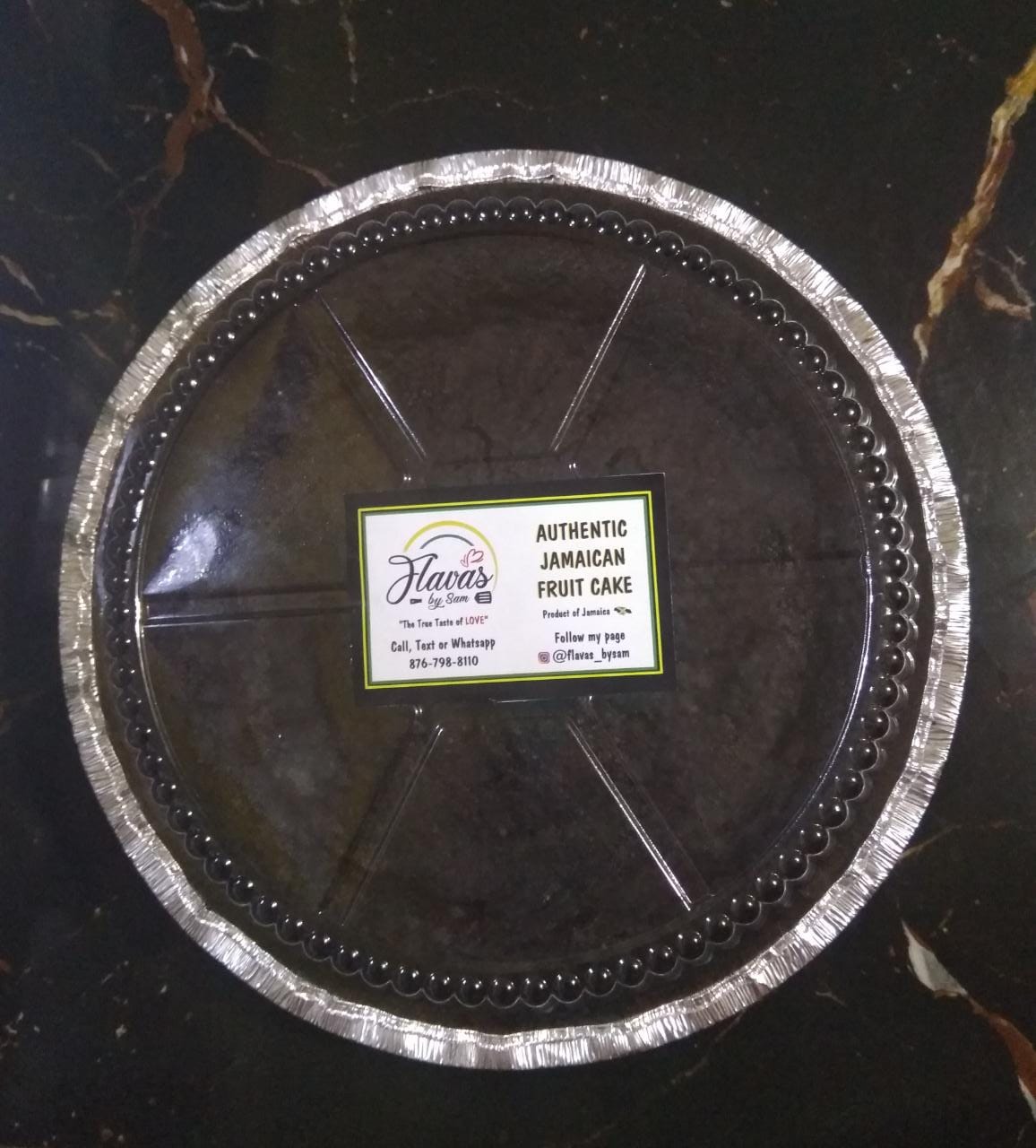 Large Authentic Jamaican fruit cake ( flavas by Sam) Sweet Jamaica