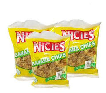 nicies Banana chips bag of 24