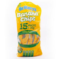 St Mary's Banana Chips 15 units 30g