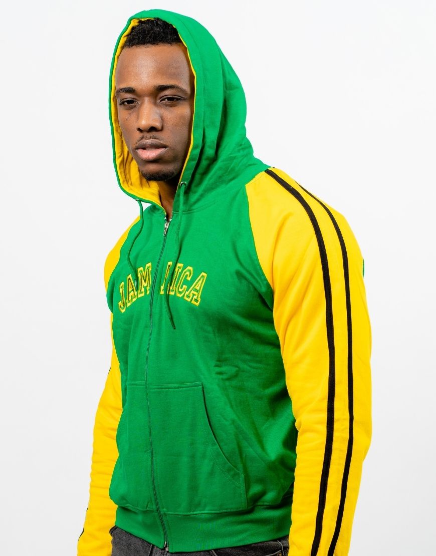 JAMAICA TWO TONE PULLOVER- GREEN